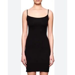 Womens Skims Black Sleeveless Scoop Neck Dress  Full Soft Lounge Size 2X